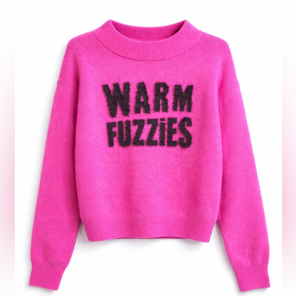 a new day Bright Pink Cowl Neck Sweater - Picture 3 of 5